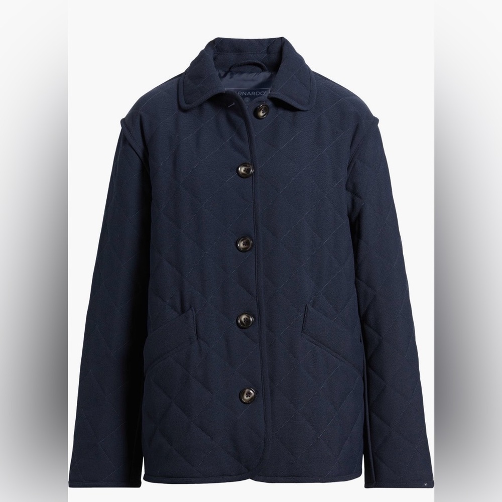Bernardo blue jacket size large NWOT